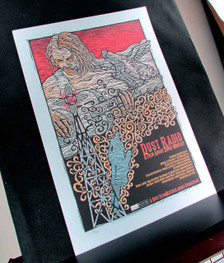 Dust Radio Poster A Film About Chris Whitley Signed Silkscreen Gary Houston