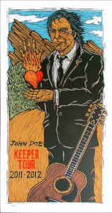 John Doe Keeper Tour Poster 2011-2012 Original SN Silkscreen Gary Houston
