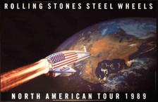 Rolling Stones "Steel Wheels" Original 1989 US Tour Poster Brockum NM