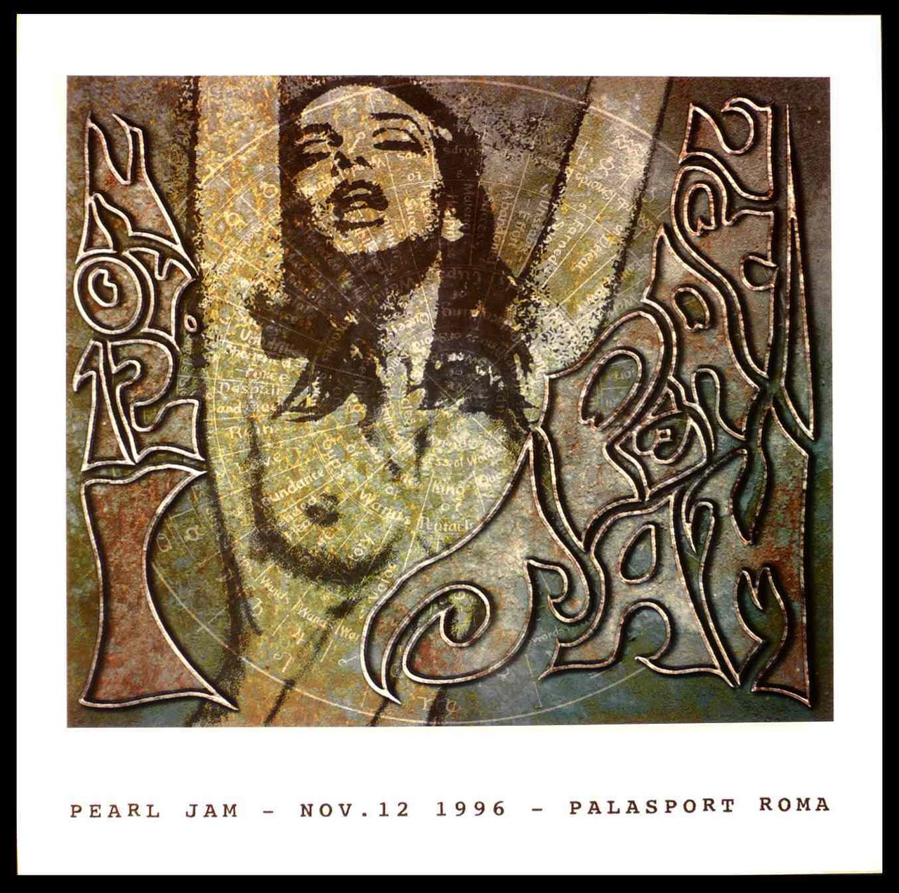 Bush Face to Face Our Lady Peace Poster the Edge San Jose 1995