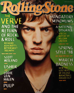 The Verve Rolling Stone Cover Poster April 1999 Eddie Van Halen Thin paper