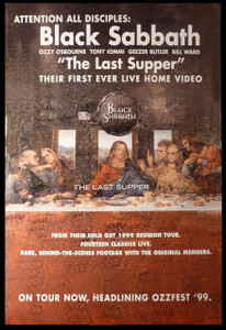 Black Sabbath The Last Supper Original Poster for First Video Release 1999