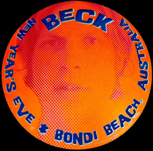 Beck Poster Bondi Beach Australia 1997 Die Cut S/N 2500 Lynne Porterfield