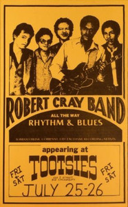 Early Robert Cray Flyer Original Concert Handbill Tootsies Sacramento 1980 MINT