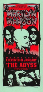 Marilyn Manson Original Poster Handbill The Abyss Houston 1994 Mark Arminski NM