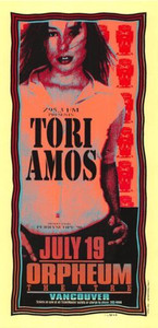 Tori Amos Original Poster Handbill Orpheum Vancouver 1996 Mark Arminski NM