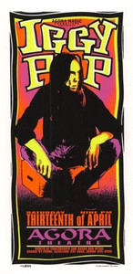 Iggy Pop Original Poster Handbill Agora Theater Cleveland 1996 Mark Arminski NM