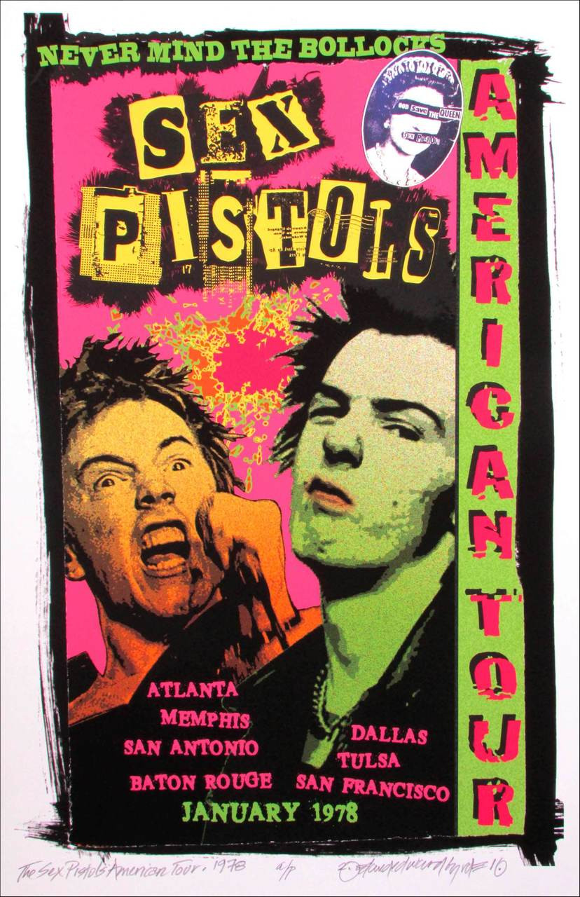 Sex Pistols 1978 American Tour Tribute New Orig Artist Edition
