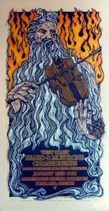 2011 West Coast Beard and Mustache Championships Poster Signed Silkscreen