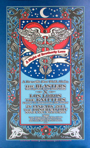 A Night of Brotherly Love Phil Alvin Benefit Concert Poster Signed Gary Hou