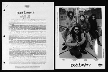 BAD BRAINS Original 1993 Epic Press Kit w 8x10 Kristen Callahan Photo Rise