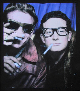 Waylon Jennings Buddy Holly Poster Grand Central Station 1959 20" Tinted Giclee