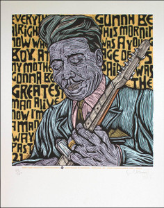 Muddy Waters Art Print Beautiful Etched Portrait SN Edition of 150 Gary Houston