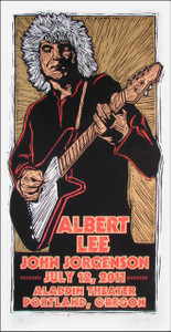 Albert Lee Poster Original Signed Silkscreen by Gary Houston