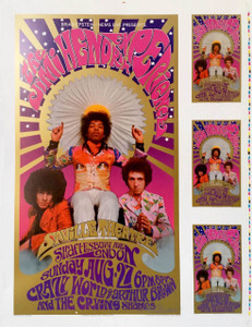 Jimi Hendrix Poster Saville Theater 1967/2002 UNCUT PROOF Bob Masse Sig a Beauty