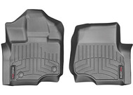 15-15 F150 SUPERCREW/SUPERCAB W/DUAL FLOOR POSTS FRONT FLOORLINER BLACK