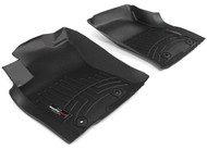 13-13 4RUNNER W/2 TWIST STYLE RET NOT HOOKS FRONT FLOORLINER BLACK