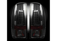 08-14 FORD SUPER DUTY LED TAIL LIGHTS SMOKE LENS
