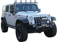 07-14 JEEP WRANGLER JK HEAVY DUTY ROCK CRAWLER FRONT BUMPER W/ LED LIGHTS