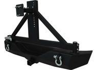 (2 BOX KIT) 07-14 JEEP WRANGLER JK HEAVY DUTY ROCK CRAWLER REAR BUMPER W/ TIRE CARRIER