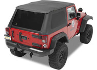07-15 WRANGLER 2DR (INCL. TINTED SIDE & REAR WINDOWS)TREKTOP NX REPLACEMENT SOFT TOP-BLACK DIAMOND