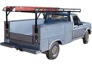 BLACK STEEL SERVICE BODY LADDER RACK W/CANTILEVER