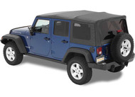 07-15 JEEP WRANGLER UNLIMITED INCL TINTED WINDOWS SUPERTOP NX REPLACEMENT SOFT TOP-DARK DIAMOND