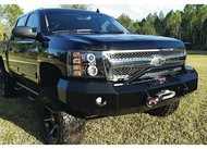 07-13 SILVERADO 1500 REPLACEMENT FRONT BUMPER WITH CENTER BAR(WINCH READY)