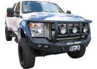 11-C FORD SUPER DUTY FRONT STEALTH WINCH BUMPER, TITAN II GUARD, SATIN BLACK