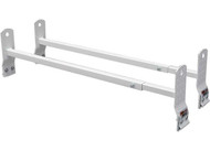 STEEL WHITE GUTTER MOUNT VAN RACK (600LBS)
