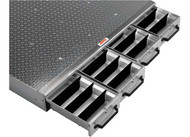 JOBOX ALUMINUM DRAWER 50" LONG FLOOR MODEL 4 DRAWERS 50 X 6 X 48