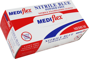 NITRILE BLUE Gloves Powder Free