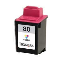 Replacement for Lexmark 12A1980 TriColor Inkjet Cartridge (Lexmark#80)
