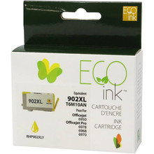 Eco Ink Ink Cartridge - Remanufactured for Hewlett Packard T6M10AN / 902XL - Yellow - 825 Pages - 1 Pack