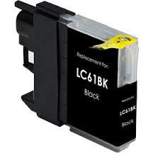 Replacement for Brother LC61BK Black Ink cartridge