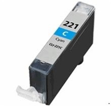 Replacement for Canon CLI-221C Cyan Inkjet Cartridge (2947B001)