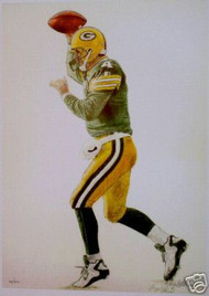 Brett Favre #4 Green Bay Packers Football Print