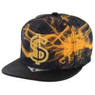 SM227 DOLLAR $ SYMBOL - BLACK(GOLD METALLIC)