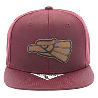 SM338 MEXICO EAGLE , OIL LEATHER - BURGUNDY