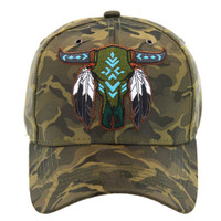 VM303 NATIVE BUFFALO SKULL - OLIVE CAMO