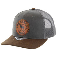 SM556 MOOSE , OIL LEATHER TRUCKER - CHARCOAL
