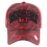VM001 TAMPA BAY , NYLON CAMO , BURGUNDY