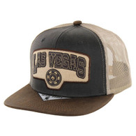 SM561 LAS VEGAS , OIL LEATHER TRUCKER - BLACK