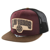 SM561 LAS VEGAS , OIL LEATHER TRUCKER - BURGUNDY