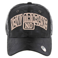 VM001 NEW ORLEANS , NYLON CAMO , BLACK
