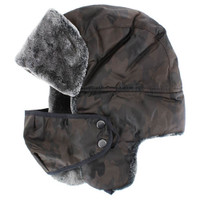 TP01 TROOPER HAT , NYLON CAMO - BROWN