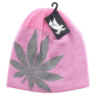 WB396 MARIJUANA - PINK(GREY)