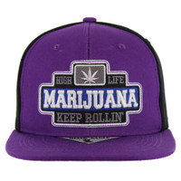 SM424 MARIJUANA - PURPLE/BLACK