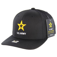 JM-AR001 LICENSED U.S. ARMY , ARMY LOGO 6 PANEL - BLACK