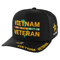 JM-AR043 LICENSED U.S. ARMY , VIETNAM VETERAN - BLACK , 5 PANEL